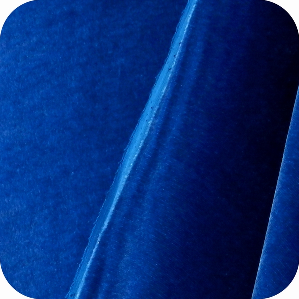 Silk rayon velvet,Royal azure