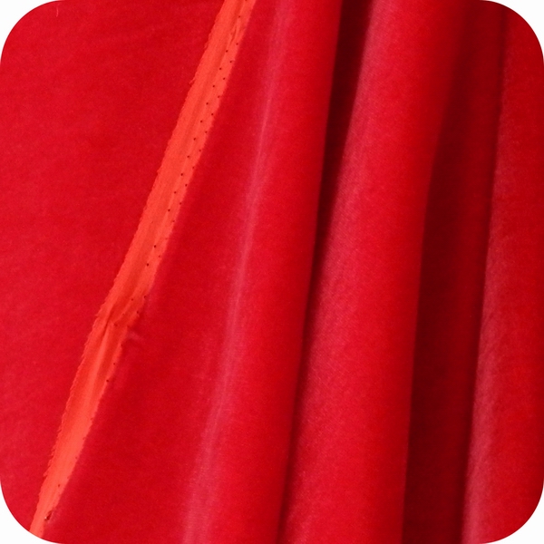 Silk rayon velvet, Ruddy