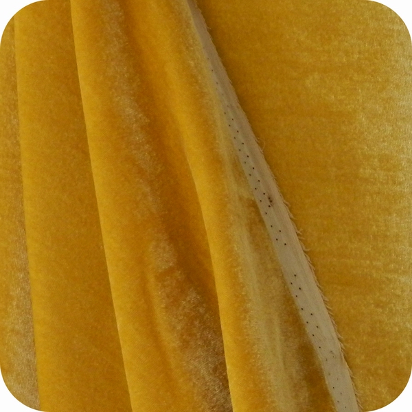 Silk rayon velvet, Gold