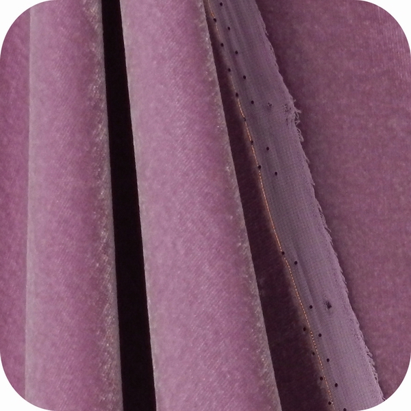 Silk rayon velvet, Lilac