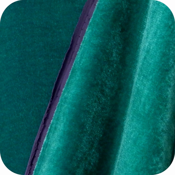 Silk rayon viscose velvet,Turquoise purple