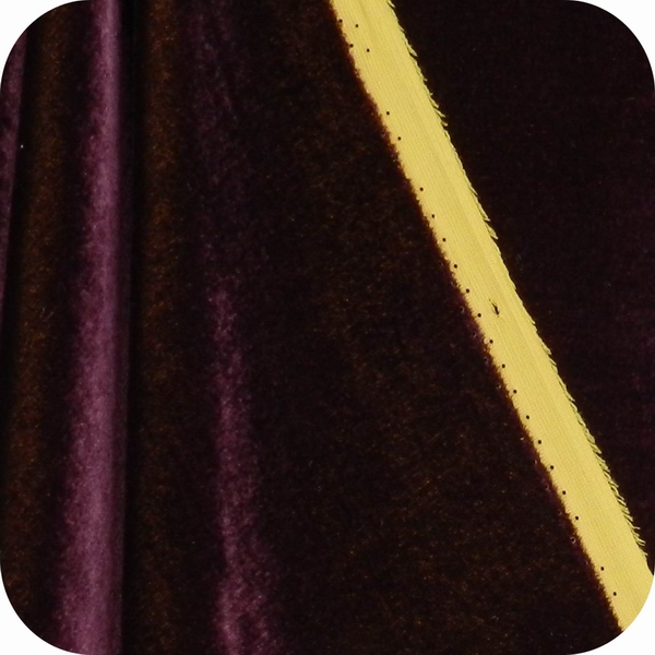 Silk rayon viscose velvet,Purple yellow