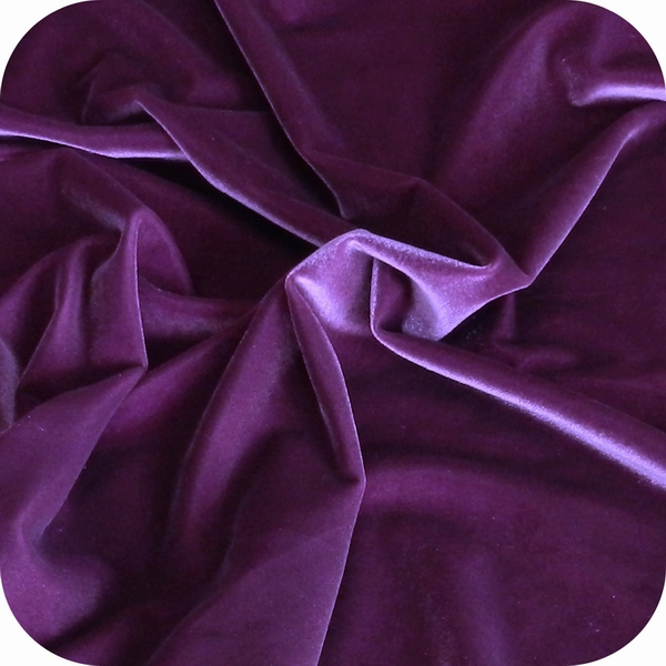 Polyester spandex stretch velvet,Byzantium