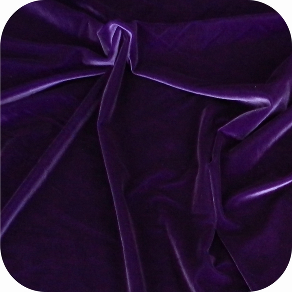 Polyester spandex stretch velvet,Indigo