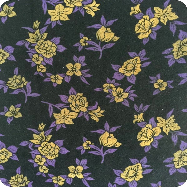 Polyester micro velvet with discharge print