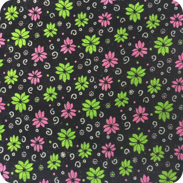 Polyester micro velvet with discharge print